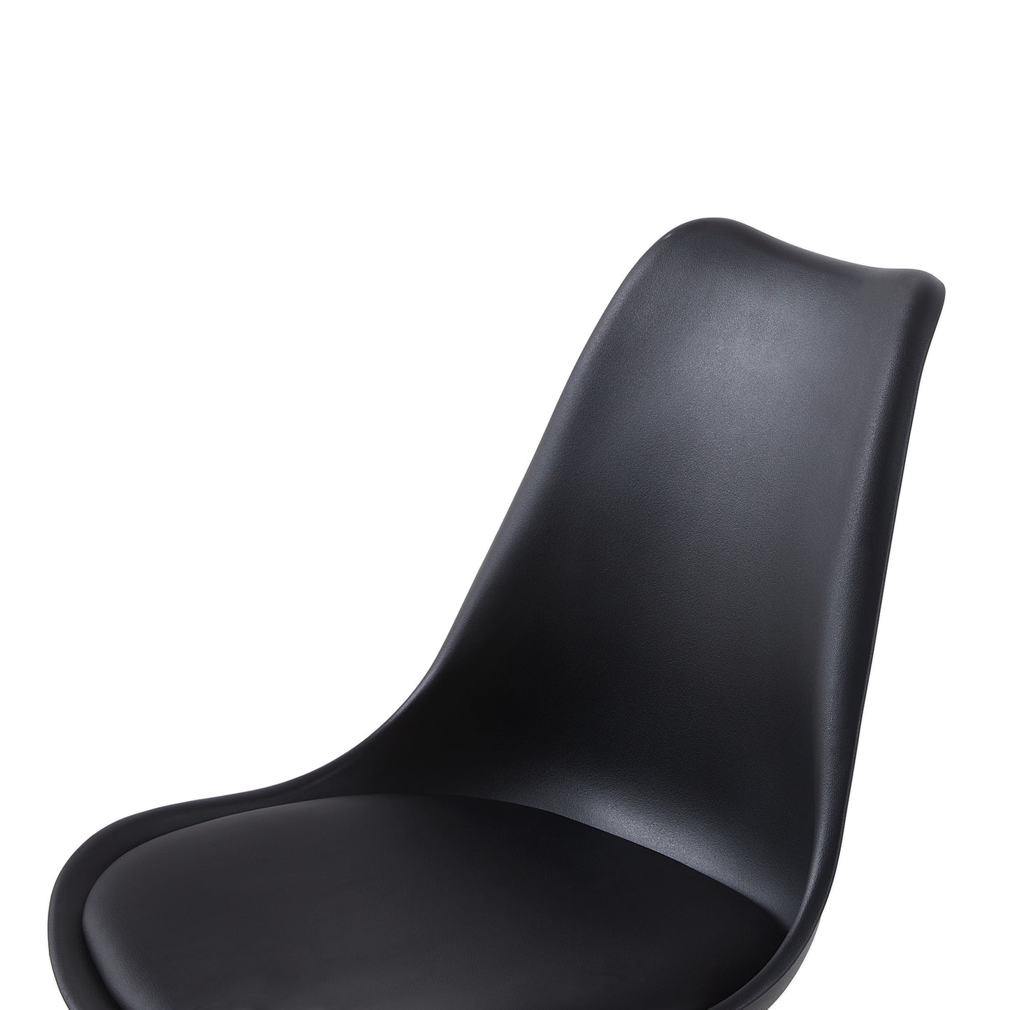 Lot de 4 Chaises de Salle à Manger en PP avec Pieds en Hêtre