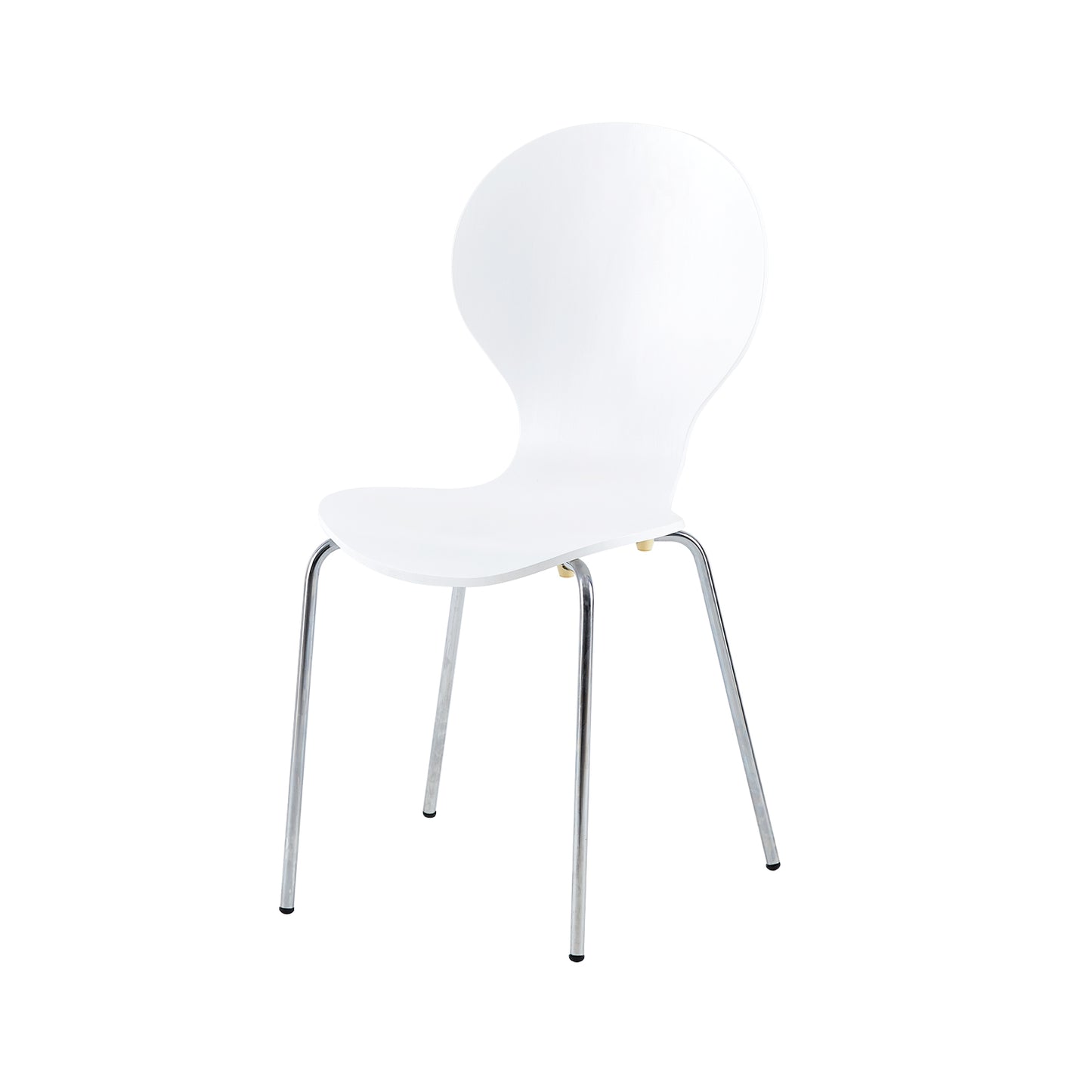 Lot de 4 Chaises Scandinaves pour Salle à Manger - Blanc