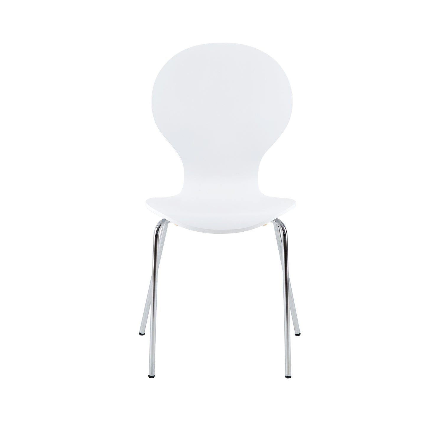 Lot de 4 Chaises Scandinaves pour Salle à Manger - Blanc