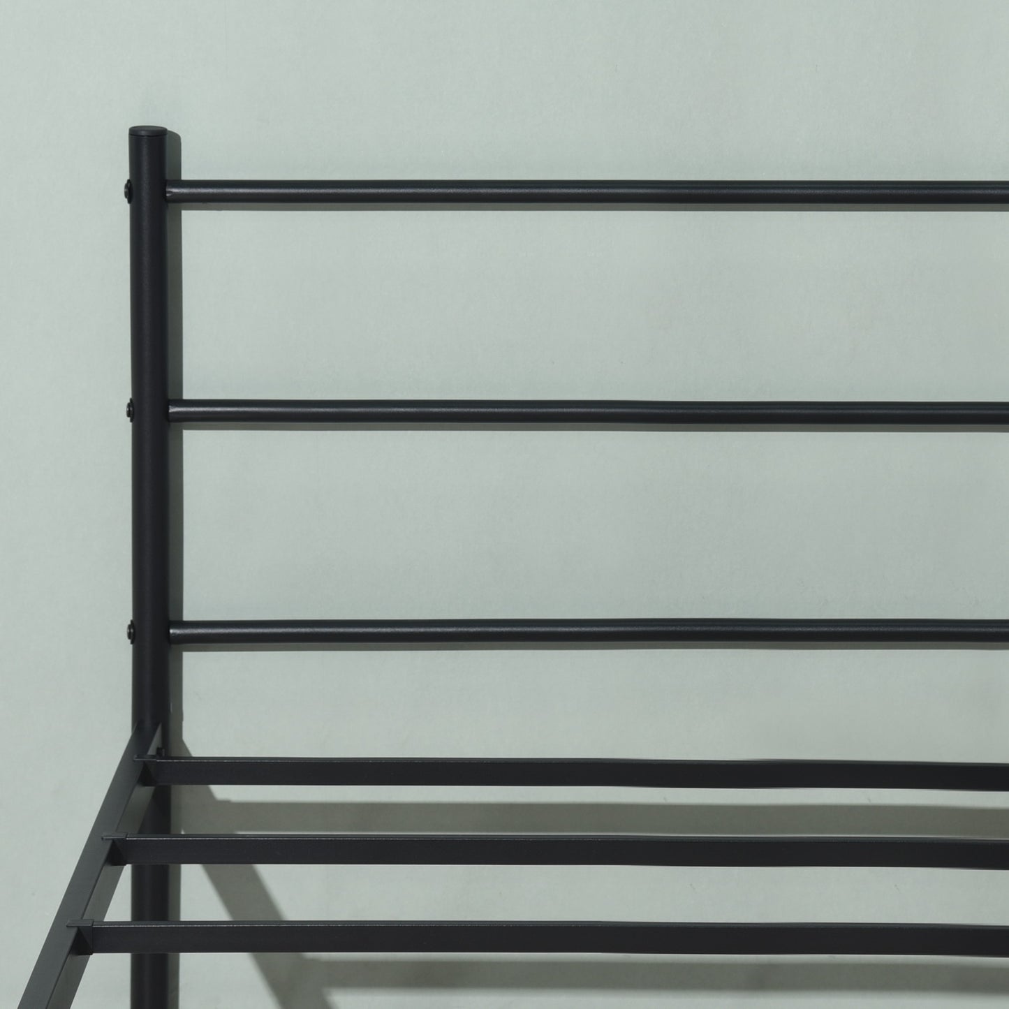 Lit simple en métal 90x190cm - Noir