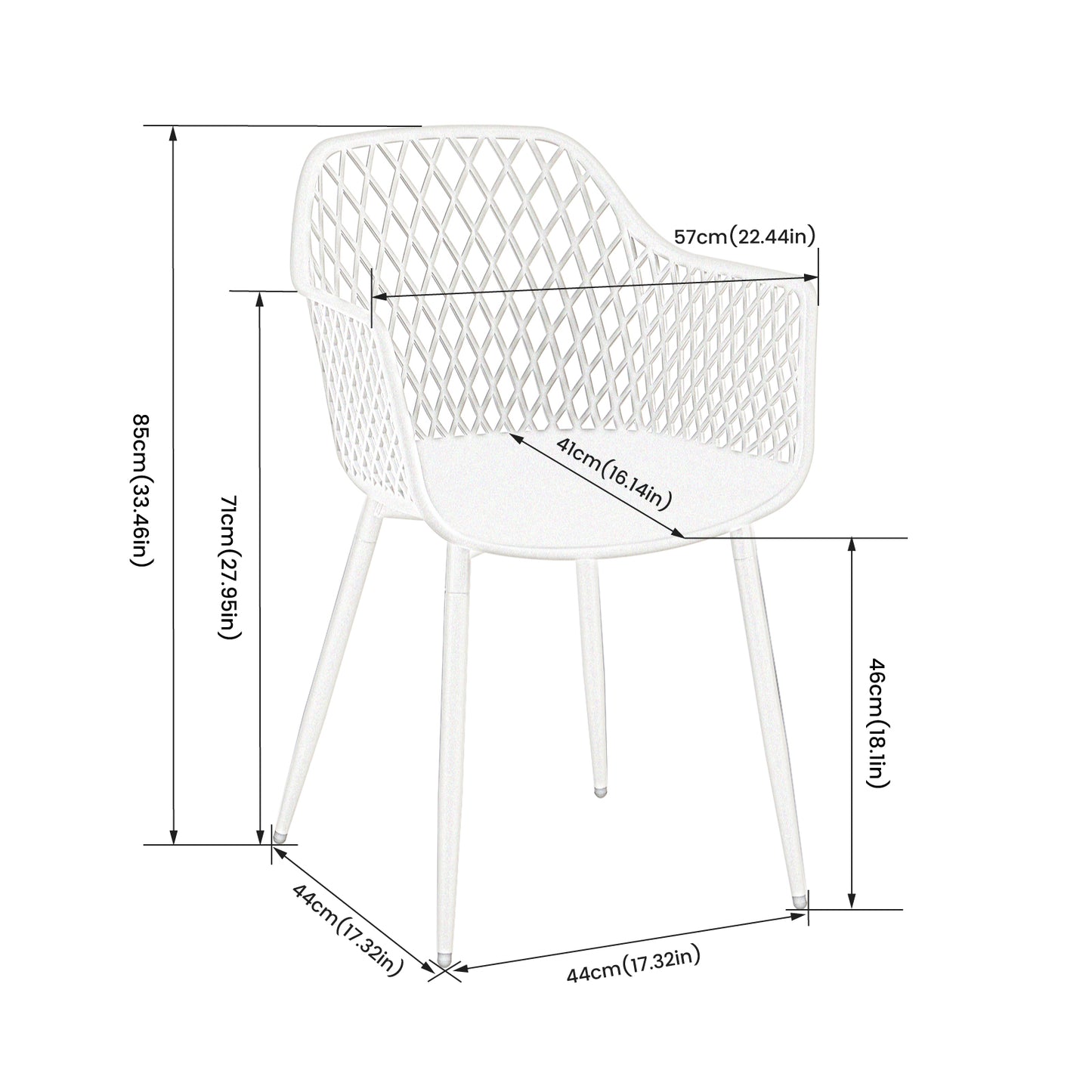 Ensemble table et 2 chaises, fauteuils lounge avec accoudoirs et pieds en métal, chaises de cuisine pour bureau, cuisine, noir