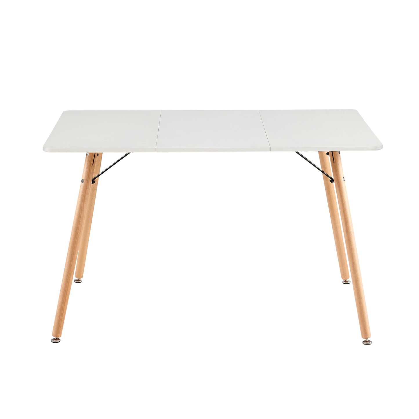 Table à Manger pour 4 à 6 Personnes au Style Moderne, Bureau, Adaptée à la Cuisine, Manger, Salon et au Bureau,120x80x73.5 cm--Blanc