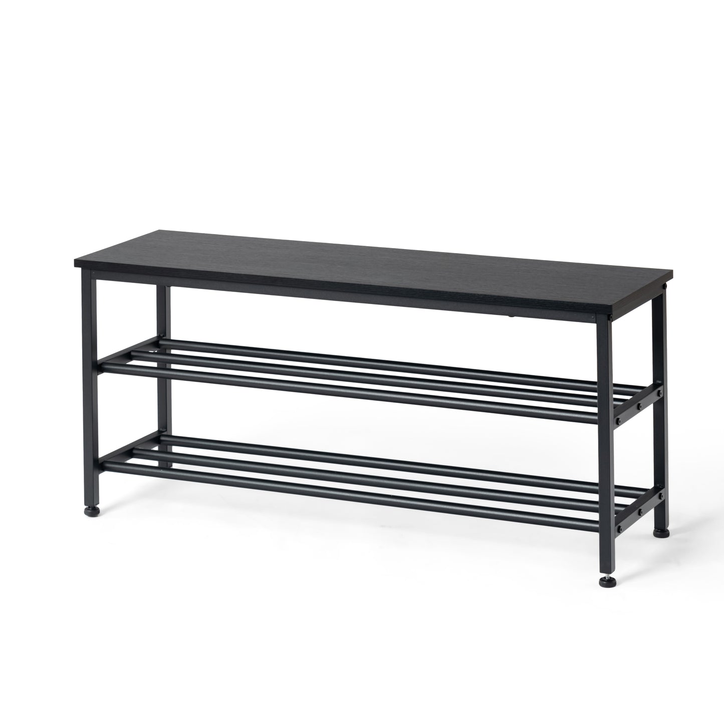 Étagère à Chaussures 3 Niveaux, 100 x 30 x 45 cm - Noir, Pour Entrée, Chambre et Dressing, Range Plusieurs Paires