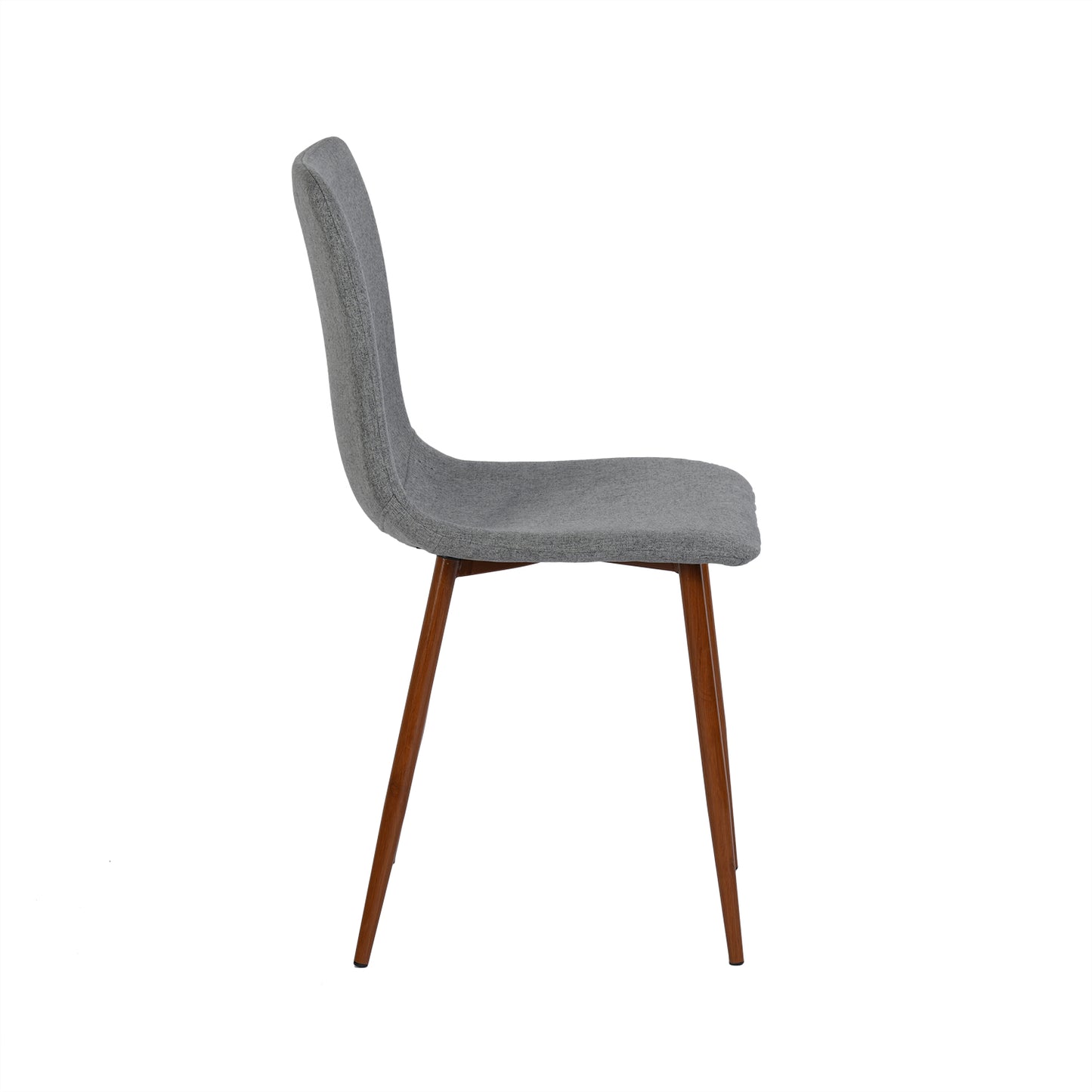 Lot de 2 Chaises de Salle à Manger de Style Scandinave - Gris