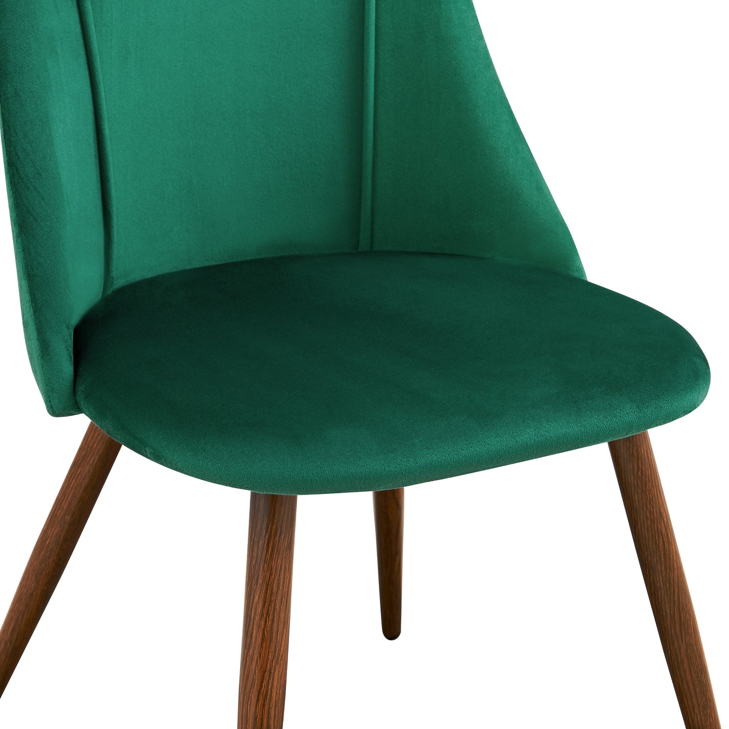 Chaise de Style Scandinave en Velours Vert pour Salle à Manger