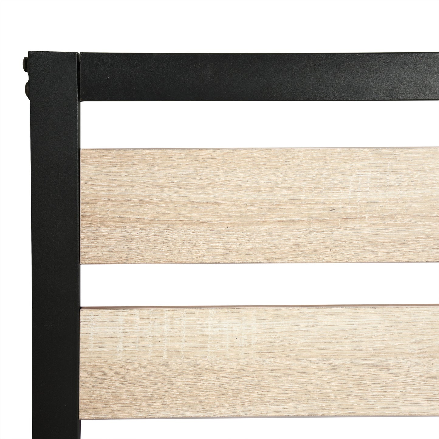 Lit double métal - 140x190cm - Marron - Classique