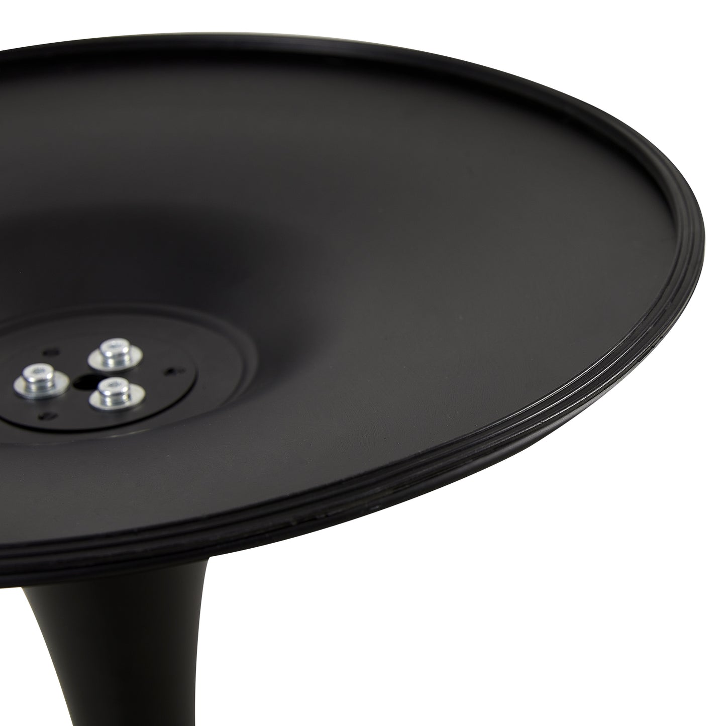 Table ronde de style médiéval moderne - 75 cm pour cuisine/salle à manger/salon/bureau - Noir