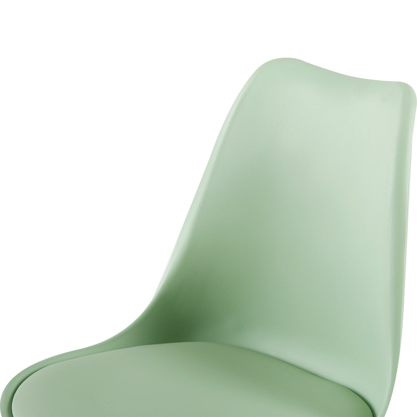 Lot de 4 Chaises Design Plastique Scandinave Chaise de Salle à manger - Vert Clair