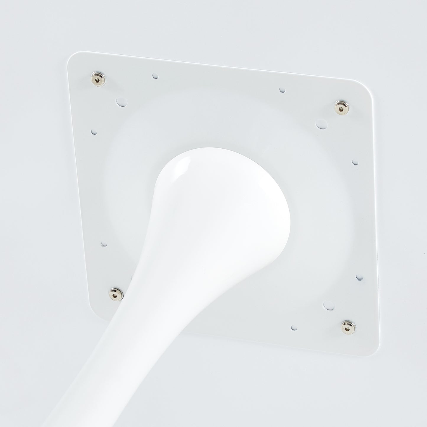 Table ronde de style médiéval moderne 75 cm pour cuisine/salle à manger/salon/bureau - Blanc