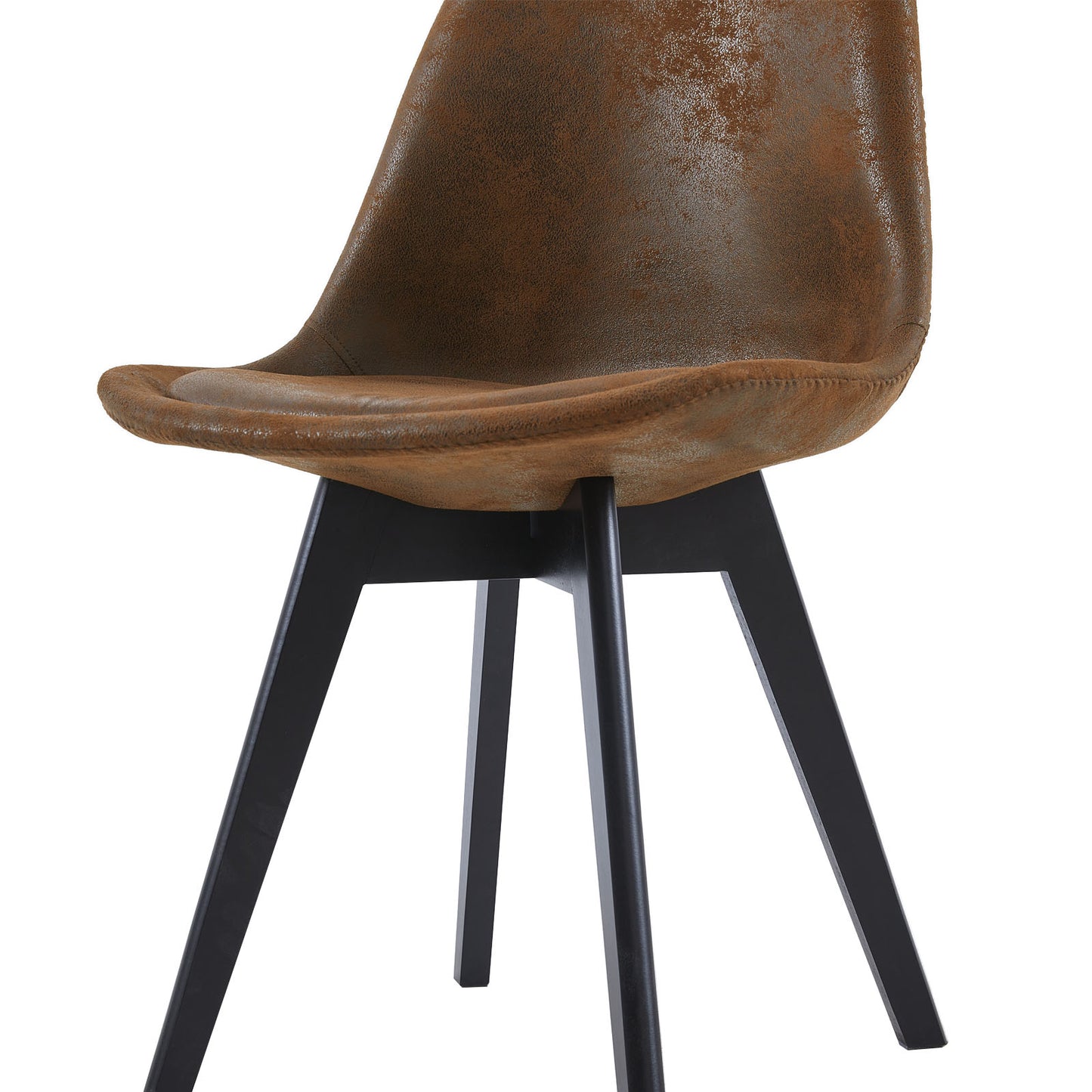 Lot de 4 chaises Scandinaves pour Salle à Manger - Marron