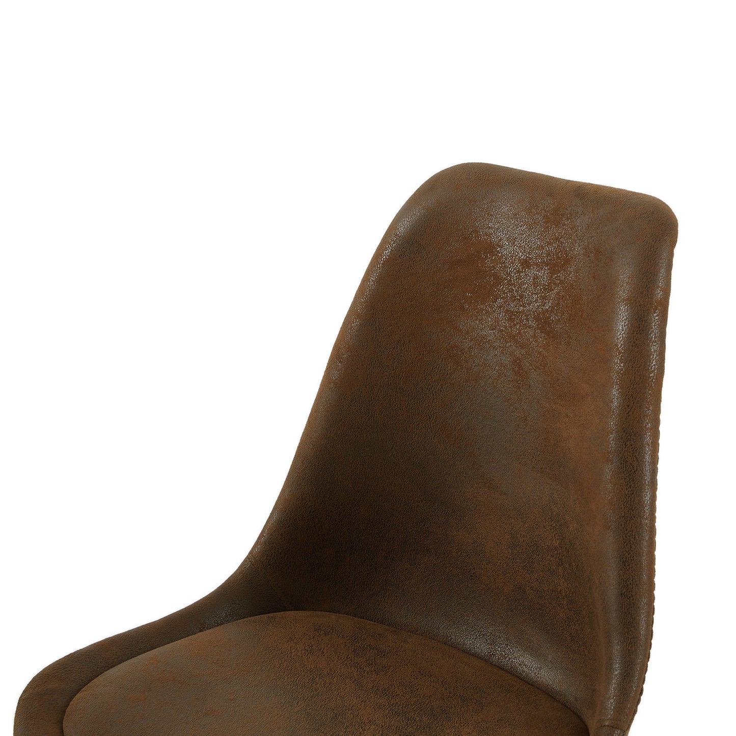 Lot de 2 chaises au design Scandinave contemporain pour salle à manger - Marron