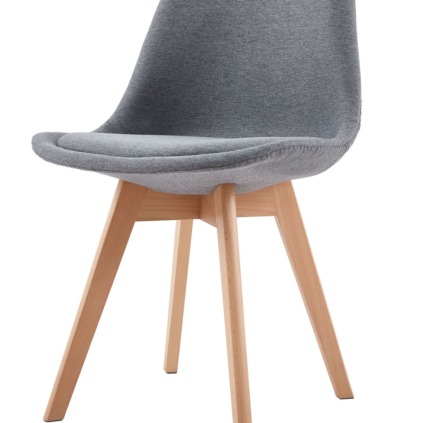 Lot de 2 chaises Scandinaves pour Salle à Manger - Gris