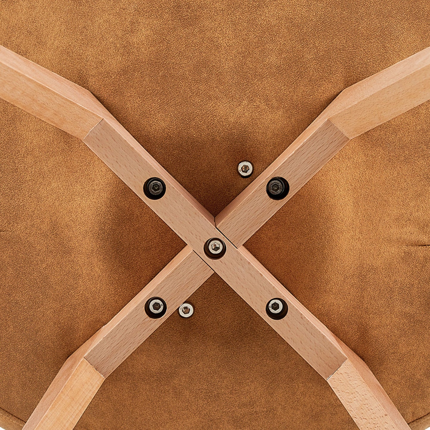 Lot de 4 chaises de Salle à Manger Scandinaves - Marron Clair