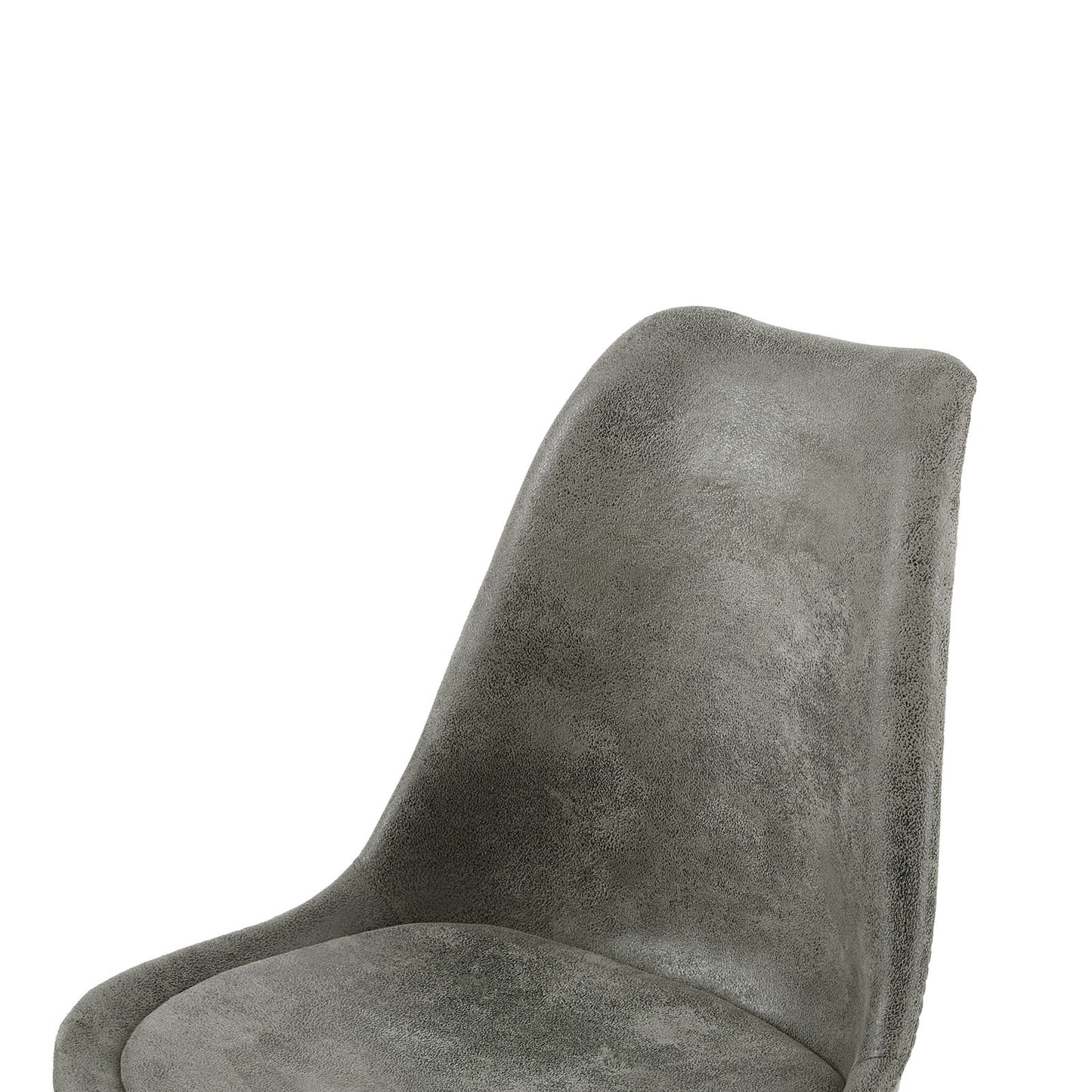 Lot de 2 chaises design Scandinave moderne pour salle à manger - Gris