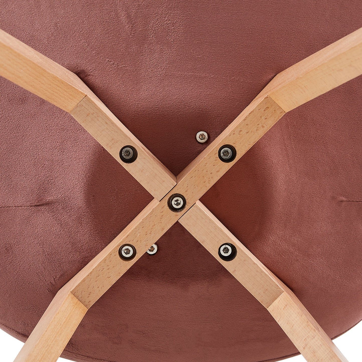 Lot de 2 chaises design Scandinave moderne pour salle à manger - Rose