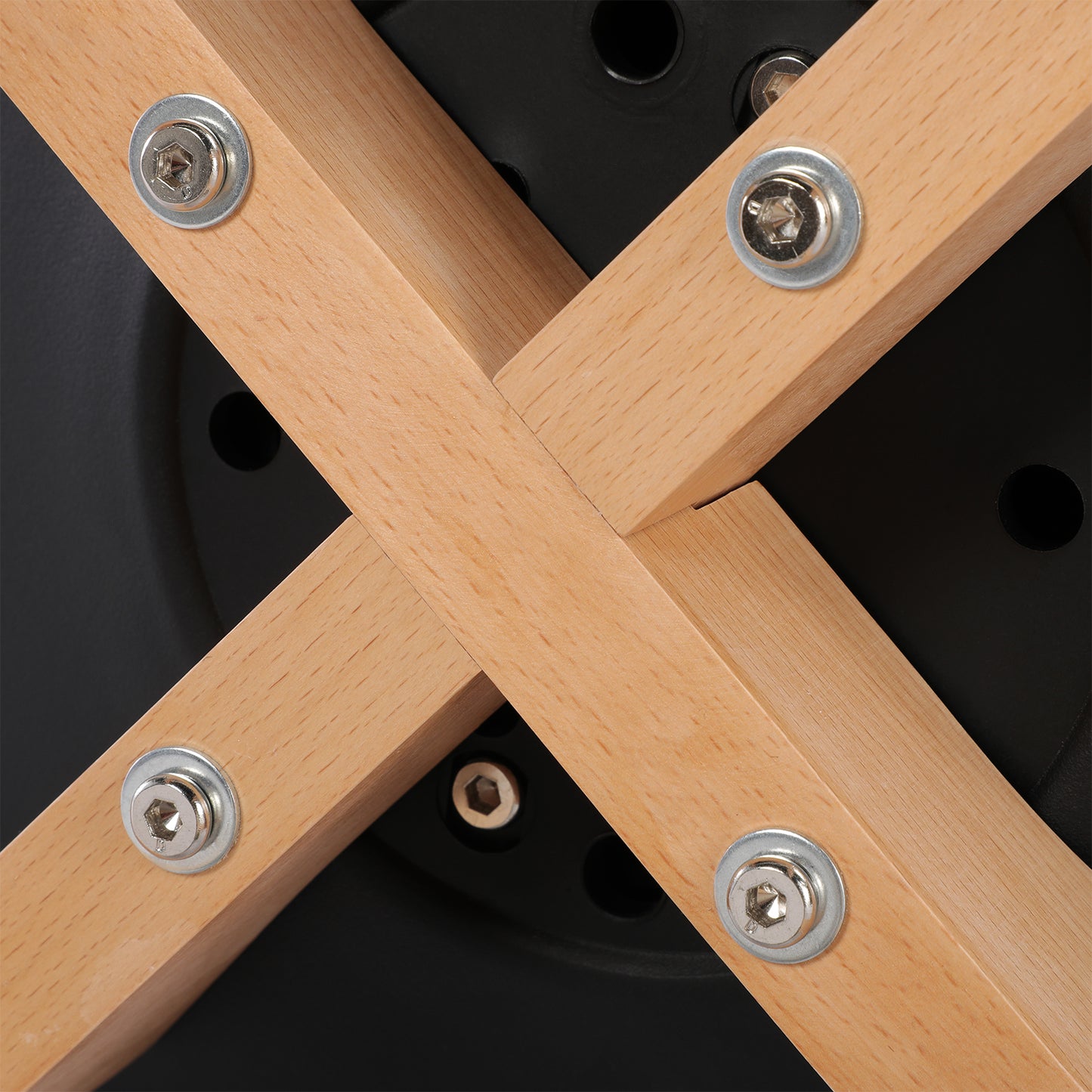 Lot de 4 chaises Scandinaves pour Salle à Manger-Noir