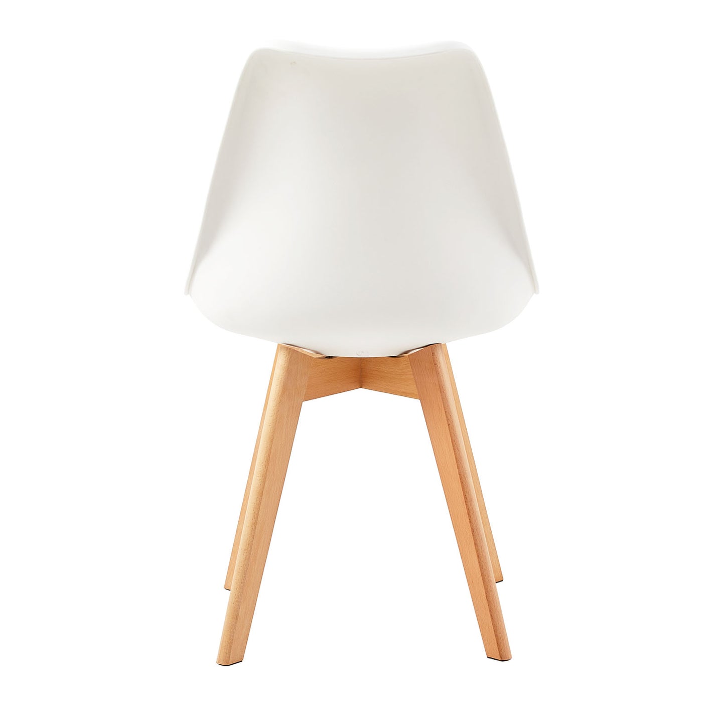 Ensemble de 4 chaises au design Scandinave contemporain pour salle à manger - Blanc