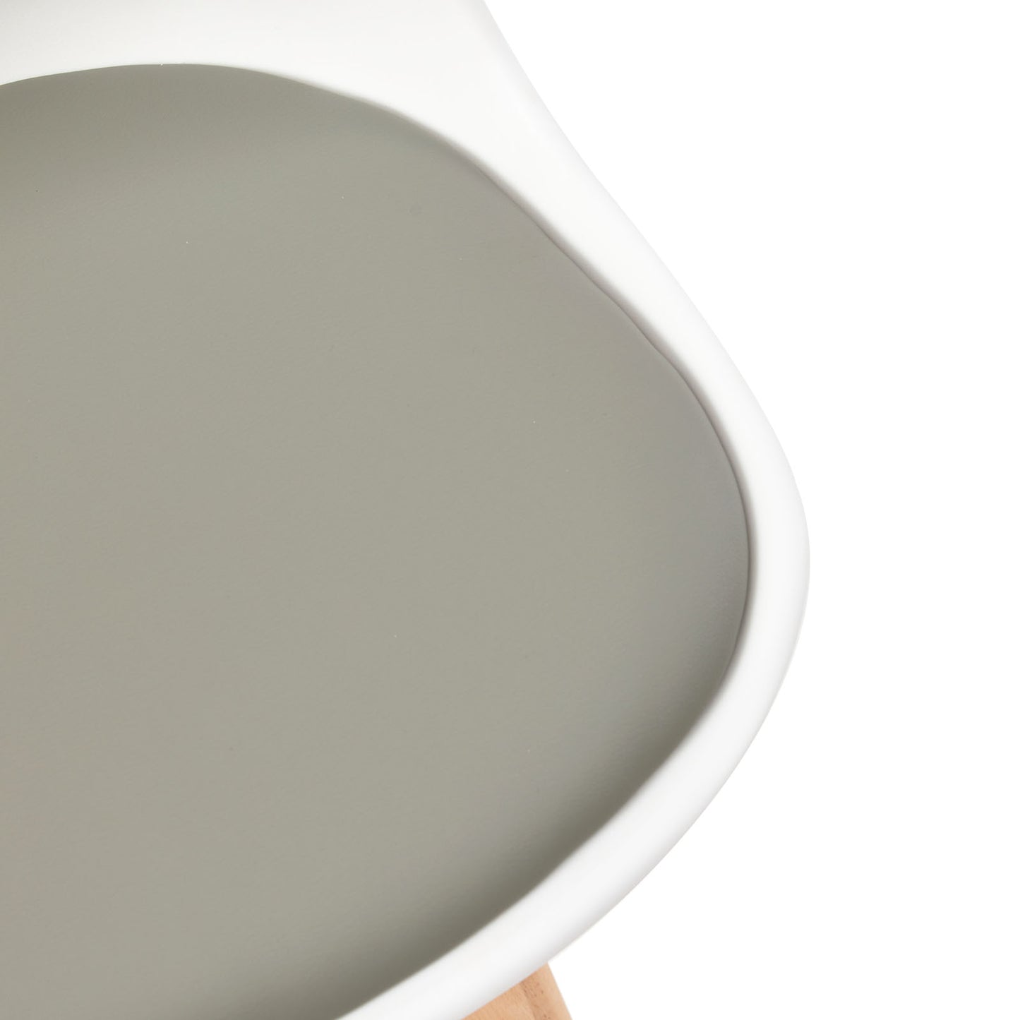 Ensemble de 4 chaises au design Scandinave contemporain pour salle à manger - Blanc