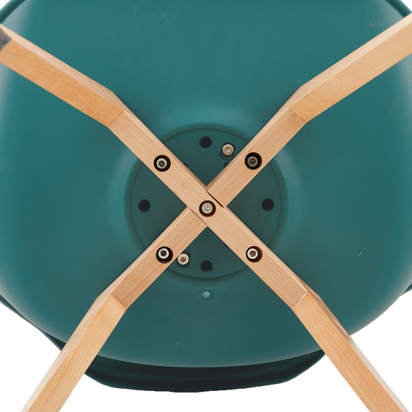 Lot de 2 chaises au design Scandinave contemporain pour salle à manger - Vert Foncé