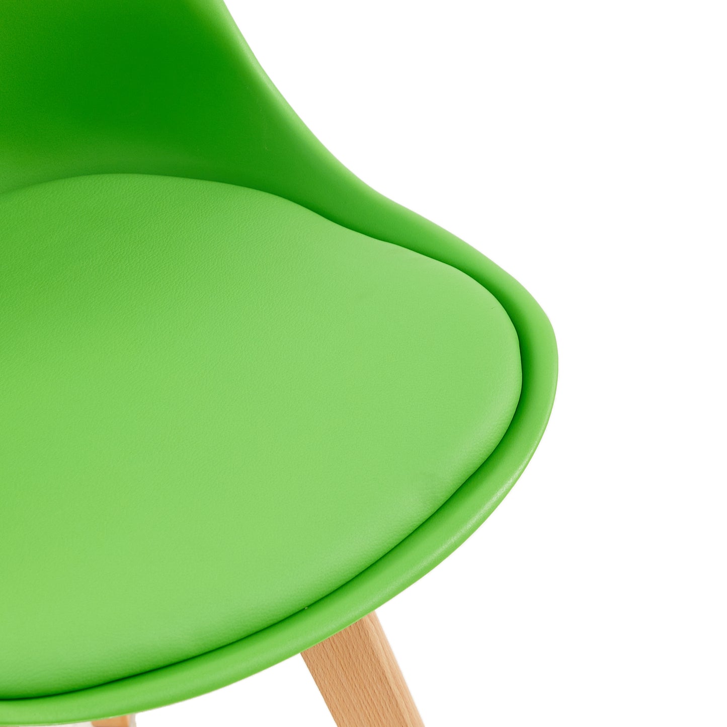 Lot de 2 chaises de salle à manger design contemporain scandinave - Vert
