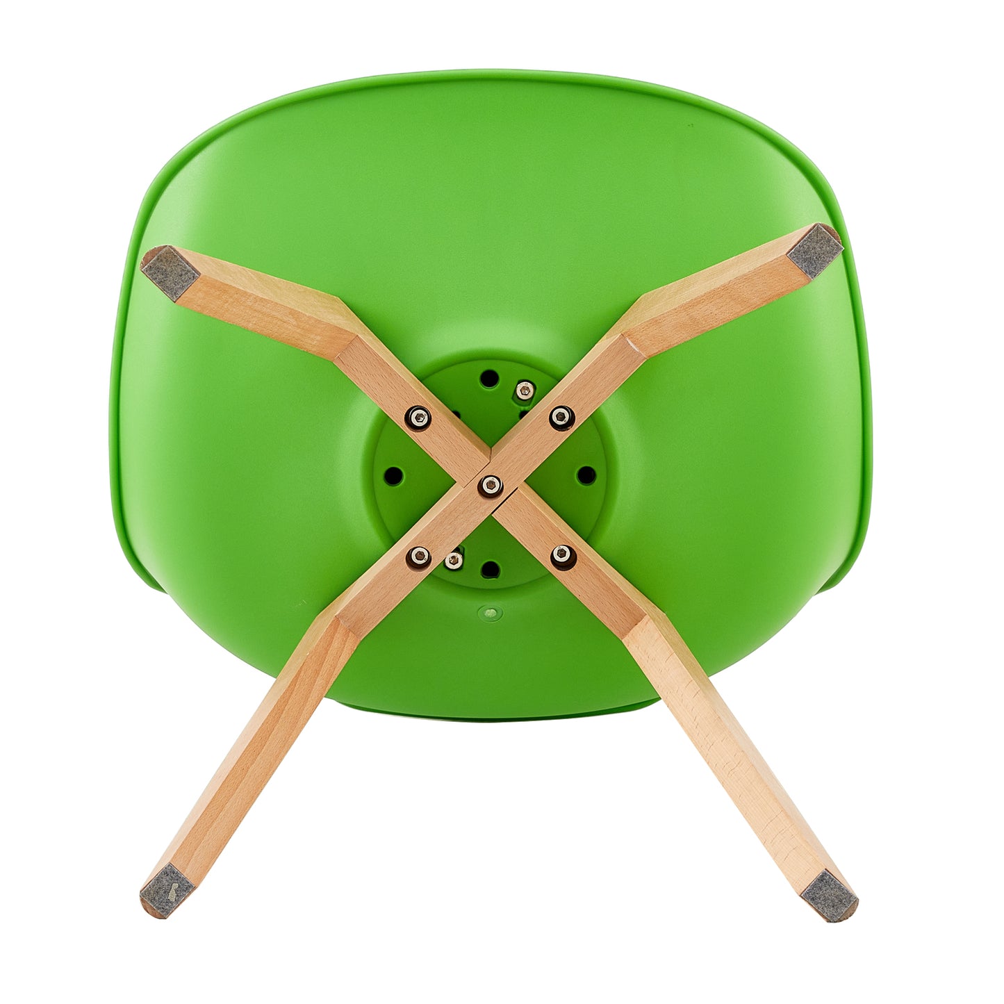 Lot de 2 chaises de salle à manger design contemporain scandinave - Vert