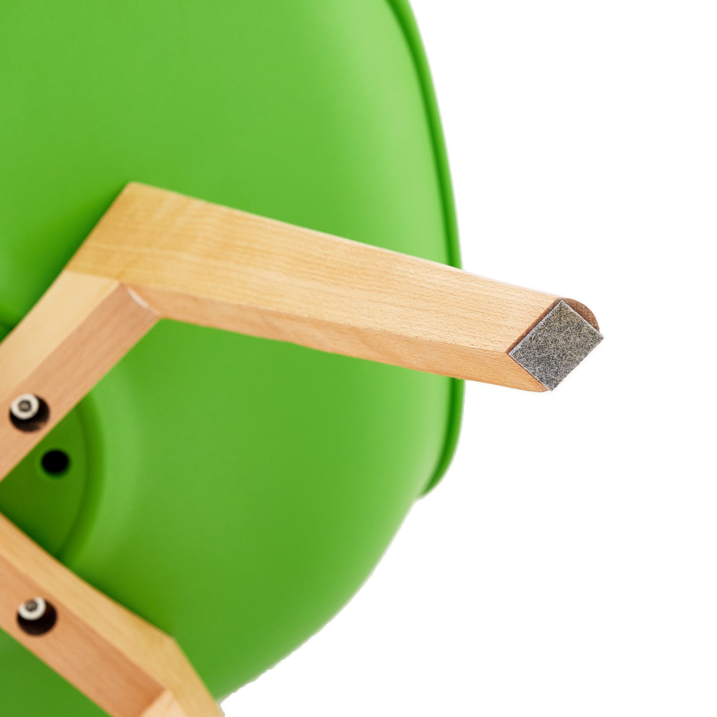 Lot de 2 chaises de salle à manger design contemporain scandinave - Vert