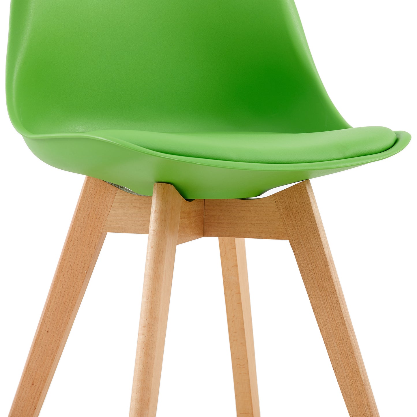 Lot de 2 chaises de salle à manger design contemporain scandinave - Vert