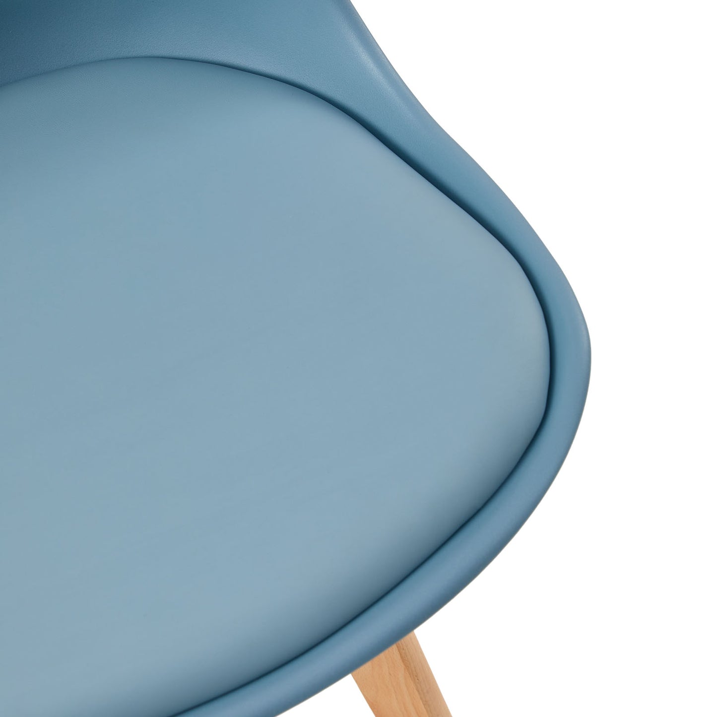 Lot de 4 chaises de salle à manger design contemporain scandinave-Bleu