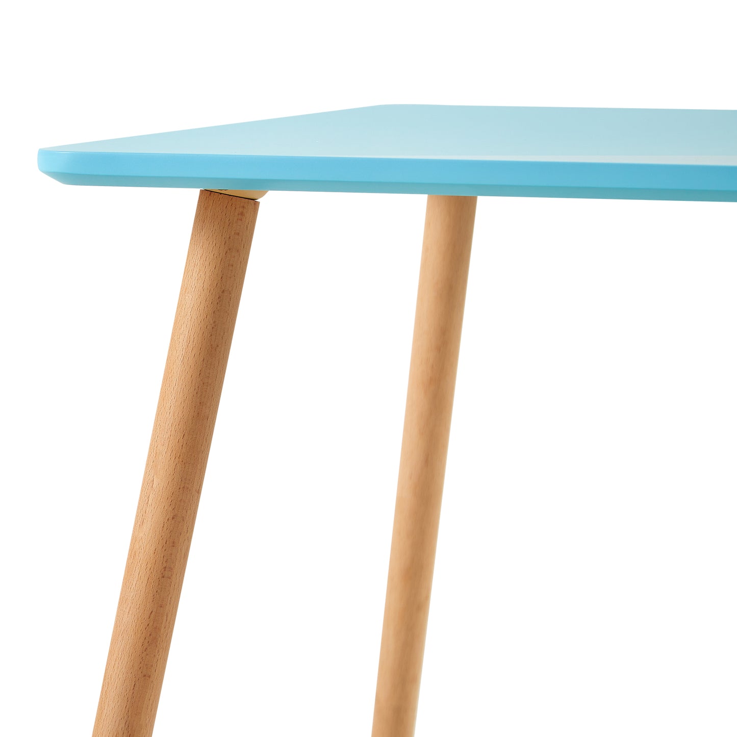 Table à Manger Rectangulaire en Bois Salle à Manger Scandinave pour enfants - Bleu