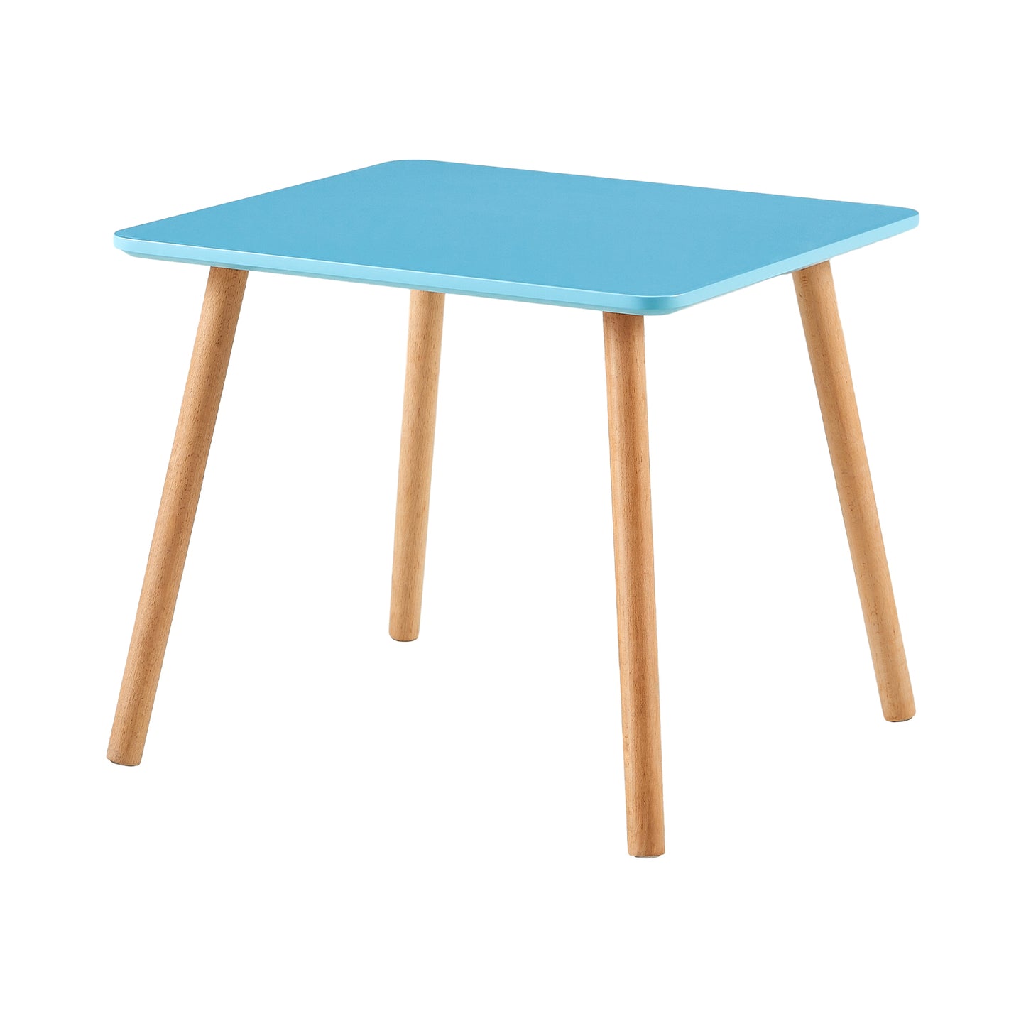 Table à Manger Rectangulaire en Bois Salle à Manger Scandinave pour enfants - Bleu
