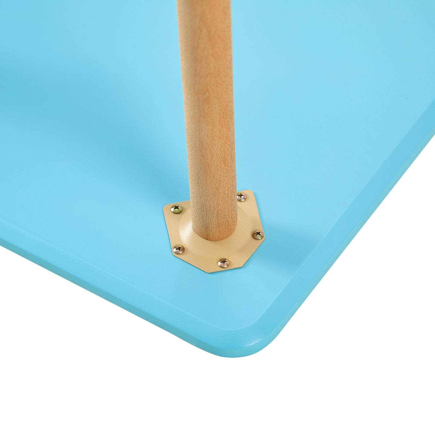Table à Manger Rectangulaire en Bois Salle à Manger Scandinave pour enfants - Bleu