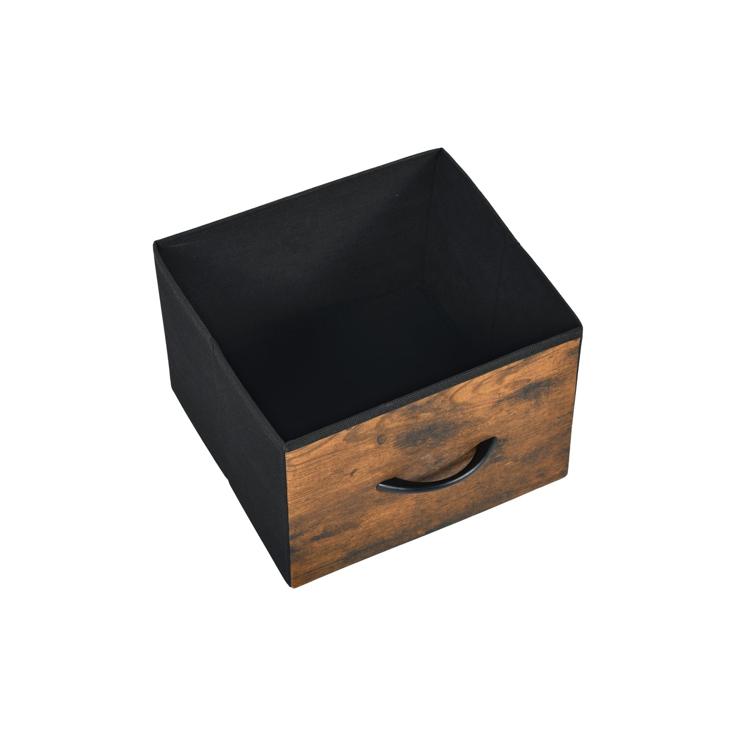 Buffet industriel 5 tiroirs en tissu non tissé, meuble de rangement pour salon, cuisine, salle à manger, 100 x 30 x 53 cm, marron