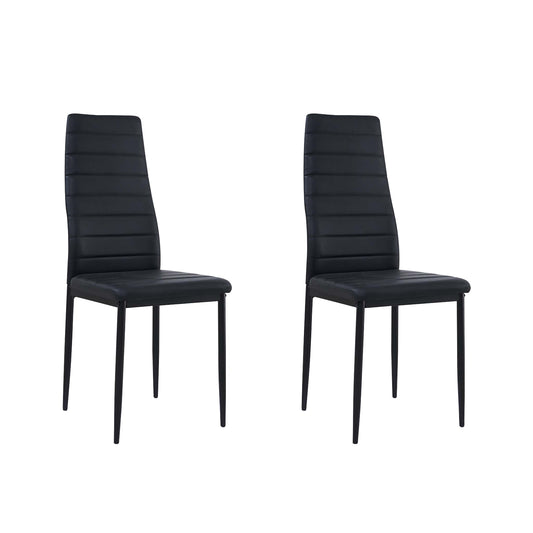 Lot de 2 Chaises Modernes en PVC pour Salle à Manger ou Cuisine