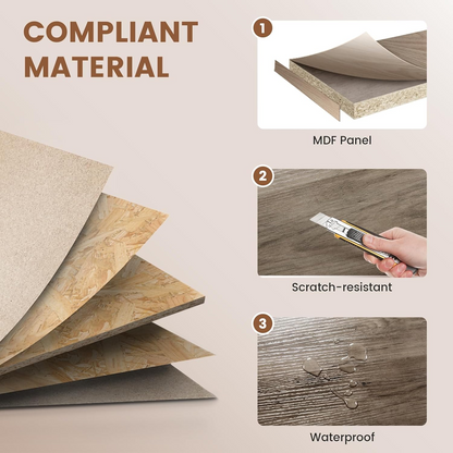 Table de salon, table basse style campagnard, table de salon avec espace de rangement, table basse vintage