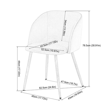 Ensemble de Table et Chaises de Style Scandinave - Table Ronde Transparente Φ80*75cm avec 2 Fauteuils Élégants en Velours Rose 47x52x82cm
