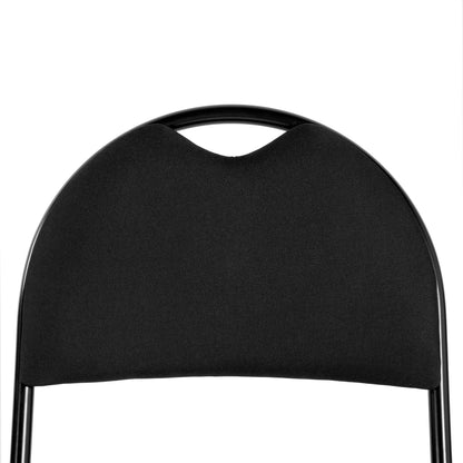 Lot de 6 Chaises pliantes noires Scandinave Chaise de Salle à manger