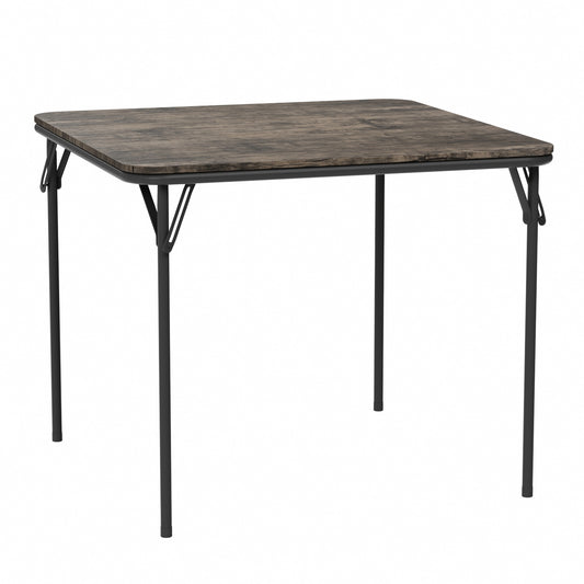 Table à Manger Carré en Bois Salle à Manger Scandinave- Marron- 86*86*71cm