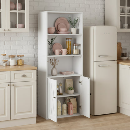 Bibliothèque avec Portes, vitrine pour Salon, Buffet pour Cuisine, 60 × 30 × 151 cm, 1 pièc