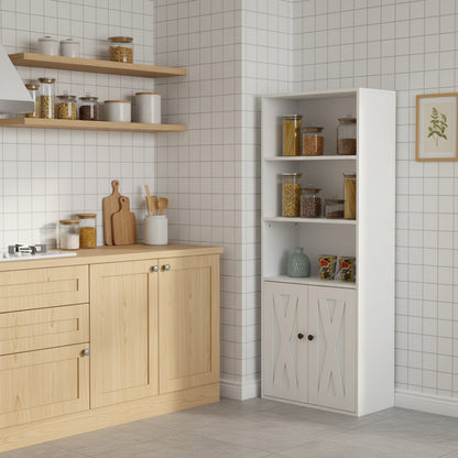 Bibliothèque avec Portes, vitrine pour Salon, Buffet pour Cuisine, 60 × 30 × 151 cm, 1 pièc