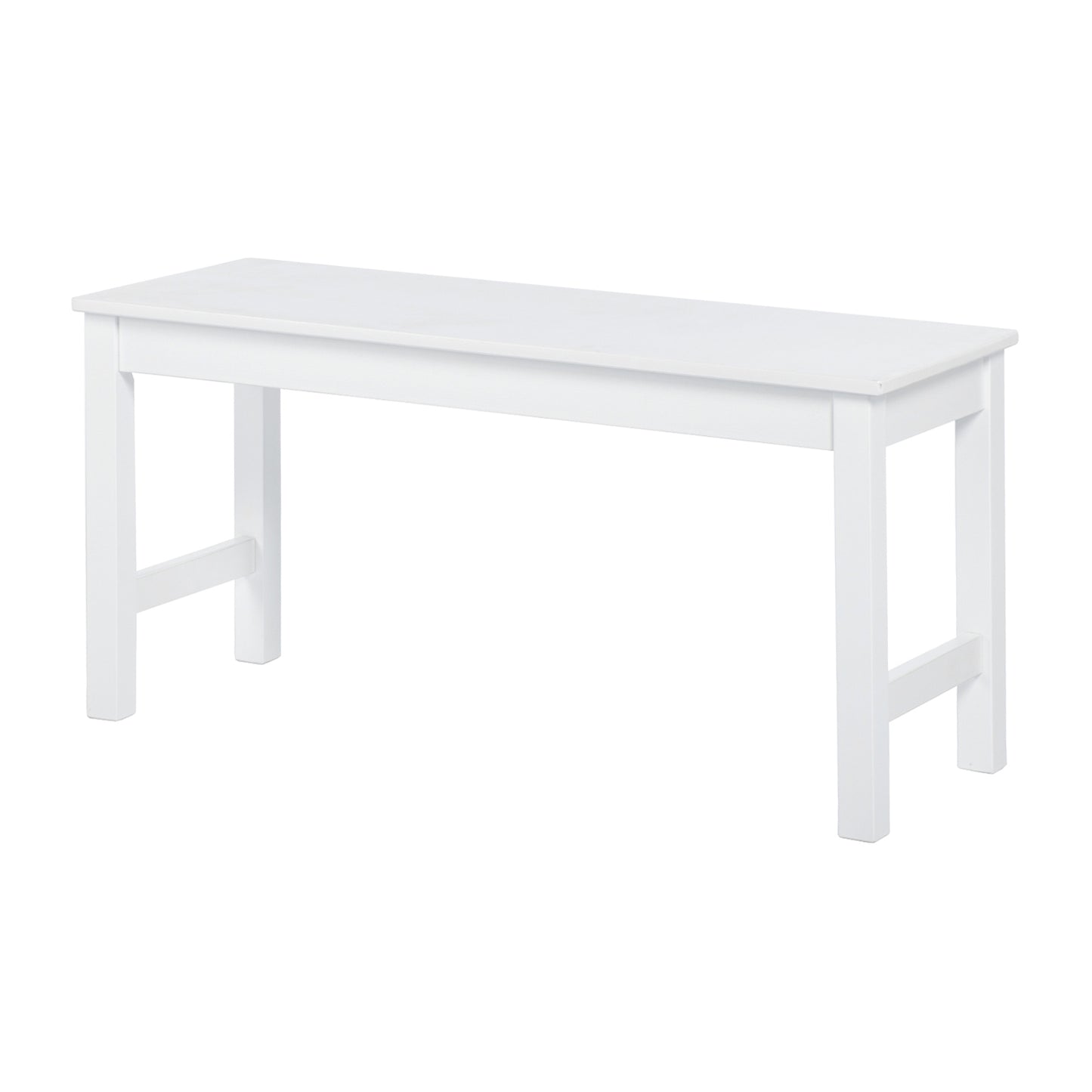 Ensemble de Table et 2 chaises et 1 banc pour Salle à Manger - Blanc