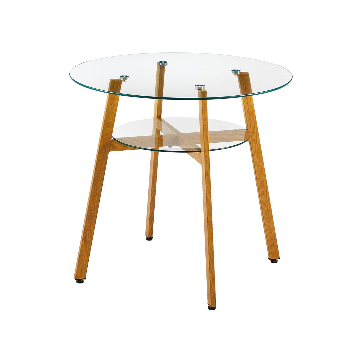 Table à manger en Verre Trempé,Scandinave Moderne Style Nordique,Table de Salon,Table D'appoint Ronde