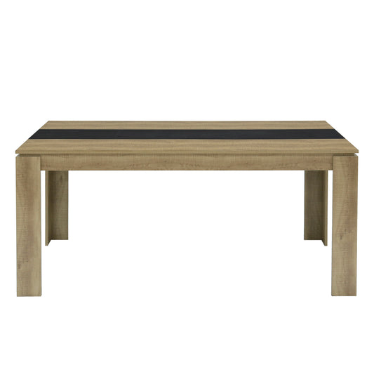 Table de salle à manger avec 160 × 80 × 75 cm - Noir