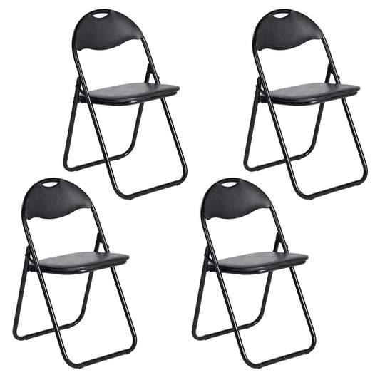 Lot de 4 Chaises pliantes empilables rembourrées