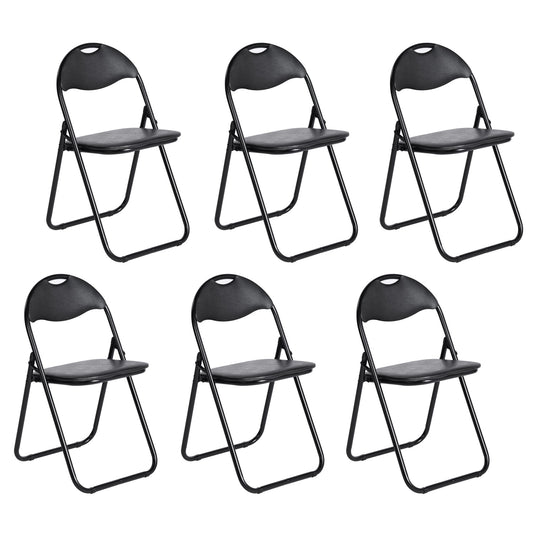 Lot de 6 Chaises pliantes empilables rembourrées