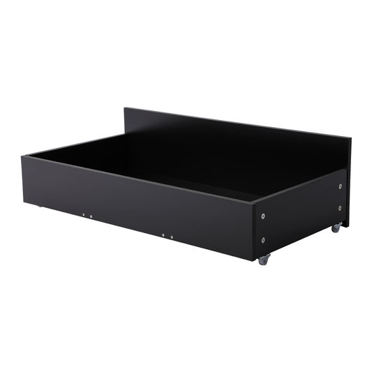 2 tiroirs - Peut être utilisé comme tiroir de lit en - tiroir de rangement - style simple - noir