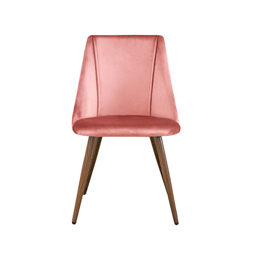 Chaise de Style Scandinave en Velours Rose pour Salle à Manger