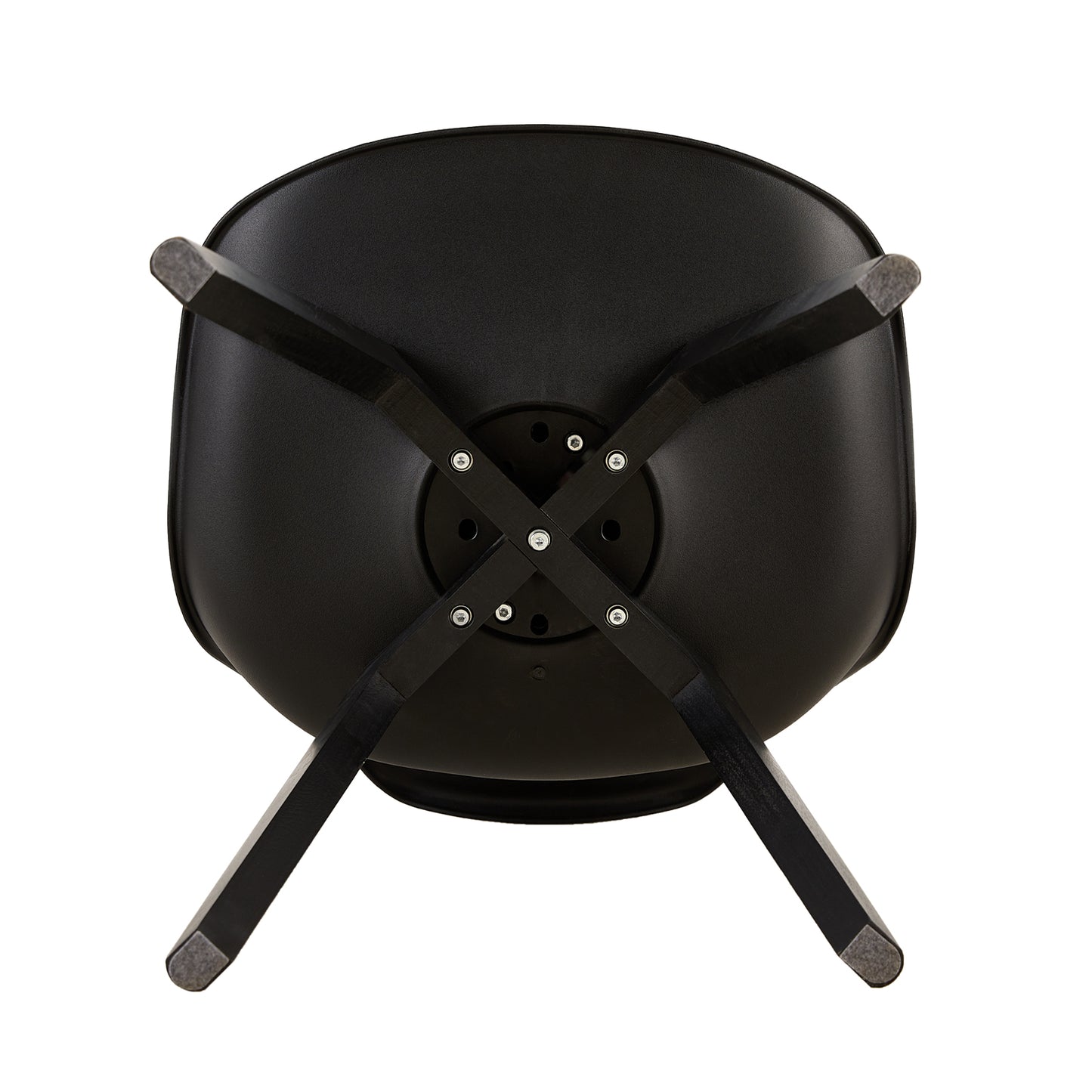 1 chaise de salle à manger design contemporain scandinave - Noir