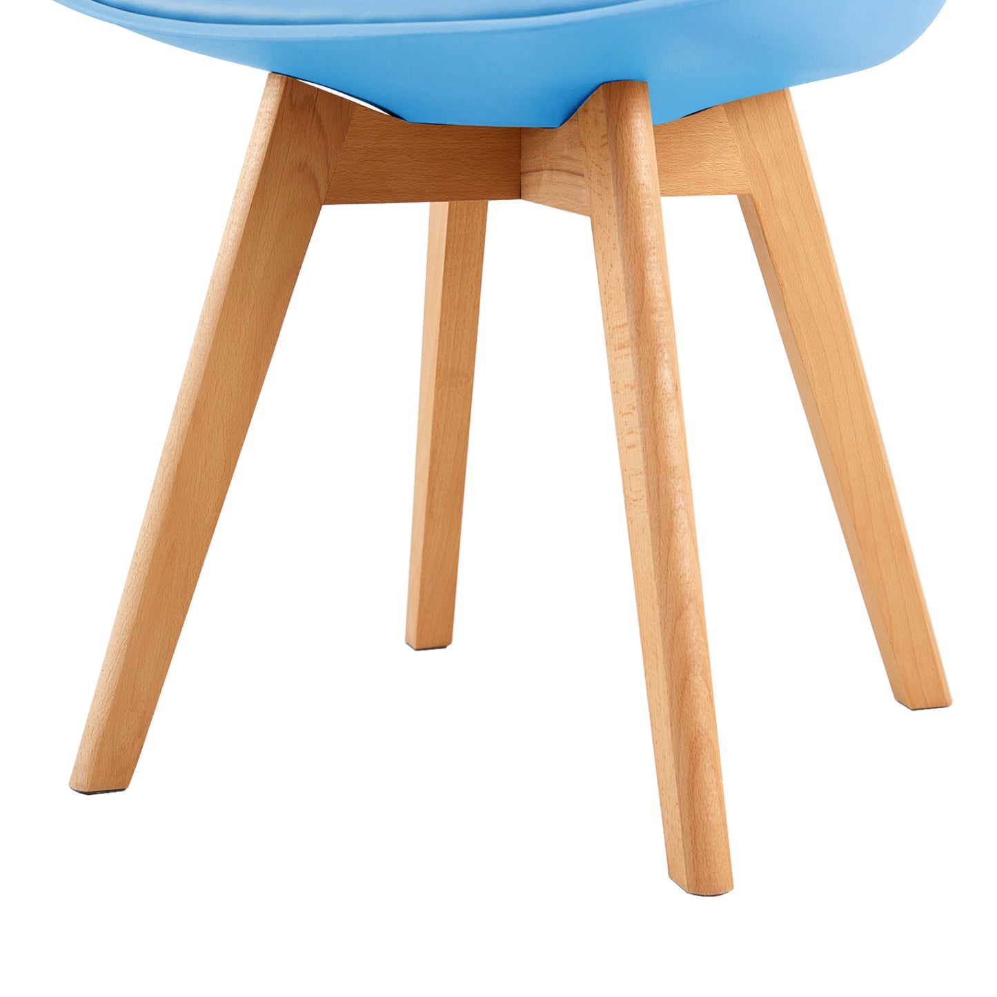 1 chaise de salle à manger design contemporain scandinave - Bleu