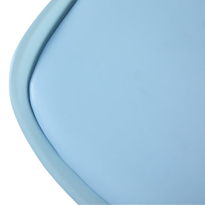 1 Chaise Design Plastique Scandinave Chaise de Salle à manger - Bleu