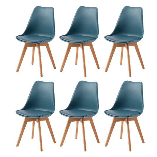 Lot de 6 chaises de salle à manger design contemporain scandinave